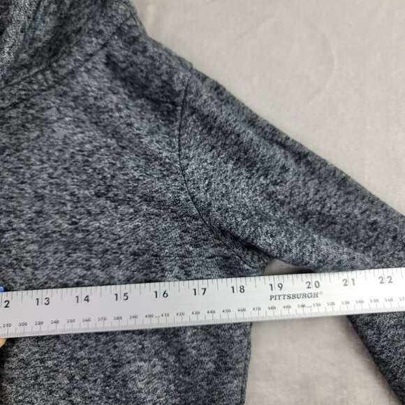 American Eagle Gray & Black Marled Zipper Sporty Women's Jacket | Size S - Picture 6 of 7